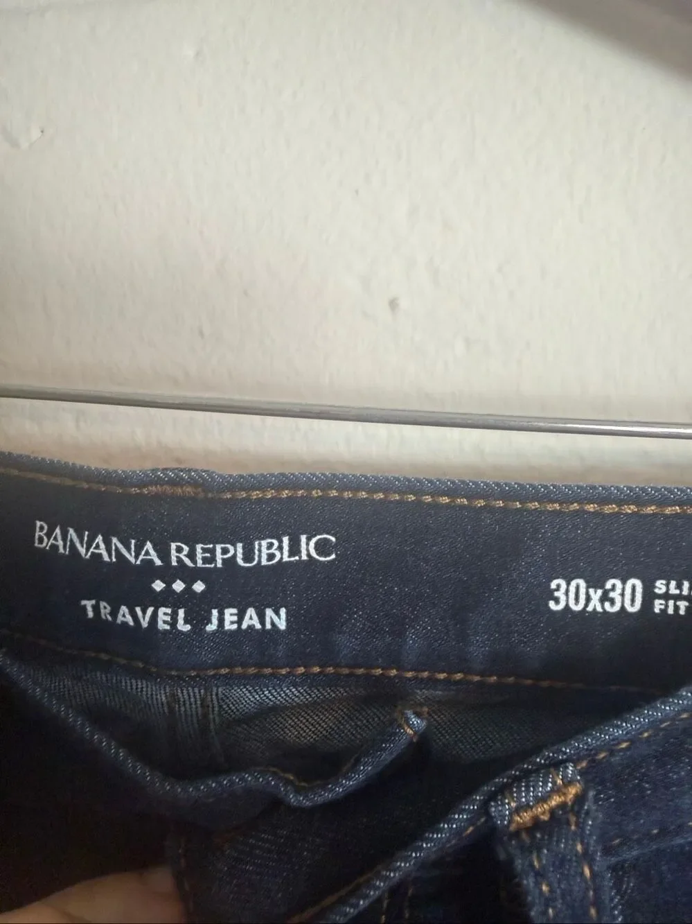 Banana Republic Men’s Traveler Jeans 30x30 Slim Indigo Wash Workwear Business Ca